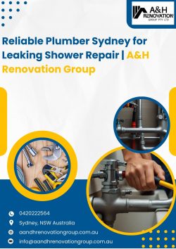 Reliable Plumber Sydney for Leaking Shower Repair | A&H Renovation Group