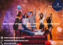 Rent Event Spaces in Dubai – Stylish Venues for Every Occasion