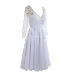 Robe de mariée classique sage romantique lache couverture avec dentelle – GoodRobe