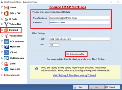 WholeClear Hotmail Backup Software