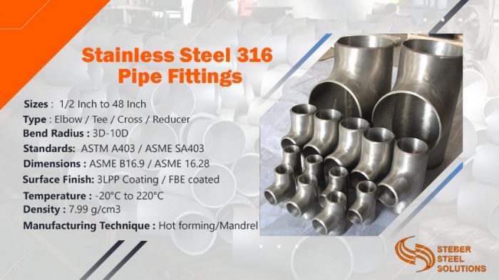 Stainless Steel 316 Pipe Fittings