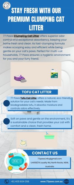 Stay Fresh with Our Premium Clumping Cat Litter