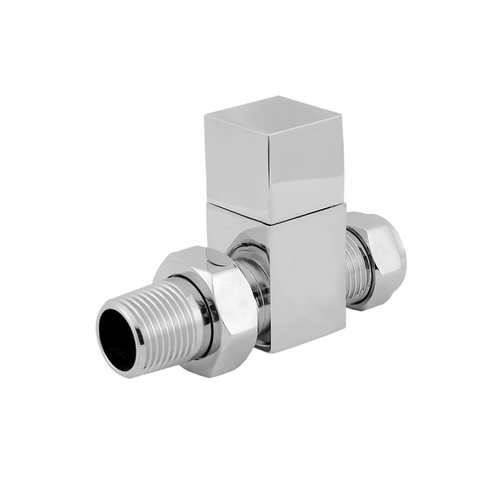 Straight design quick open chromed brass angle valve