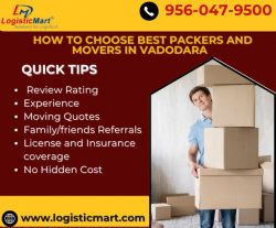 Popular Packers and Movers in Vadodara – Get free 4 Moving Quotes