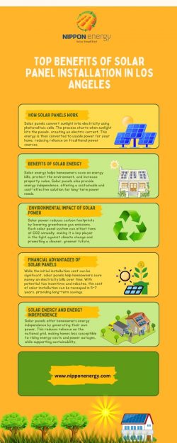 Top Benefits of Solar Panel Installation in Los Angeles