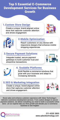 Top 5 Essential E-Commerce Development Services for Business Growth