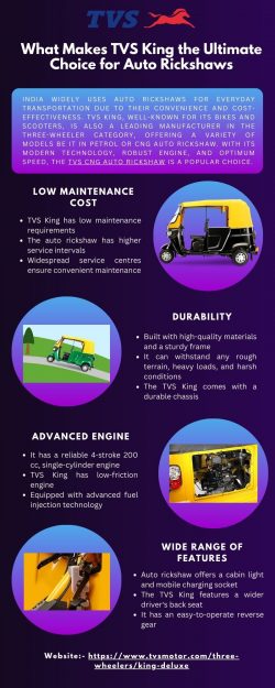 What Makes TVS King the Ultimate Choice for Auto Rickshaws