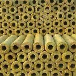 Rock wool pipe