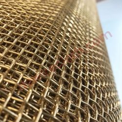 Non ferrous metal woven mesh