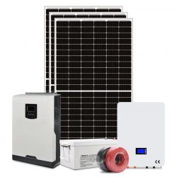 Residential 5kw Complete Solar Panel Kit For Home Solar Power System With Lithium Or Lead Acid B ...