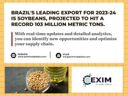 Brazil soybeans export import data | Global import export data provider