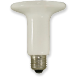 Ceramic Heat Lamp White Flat