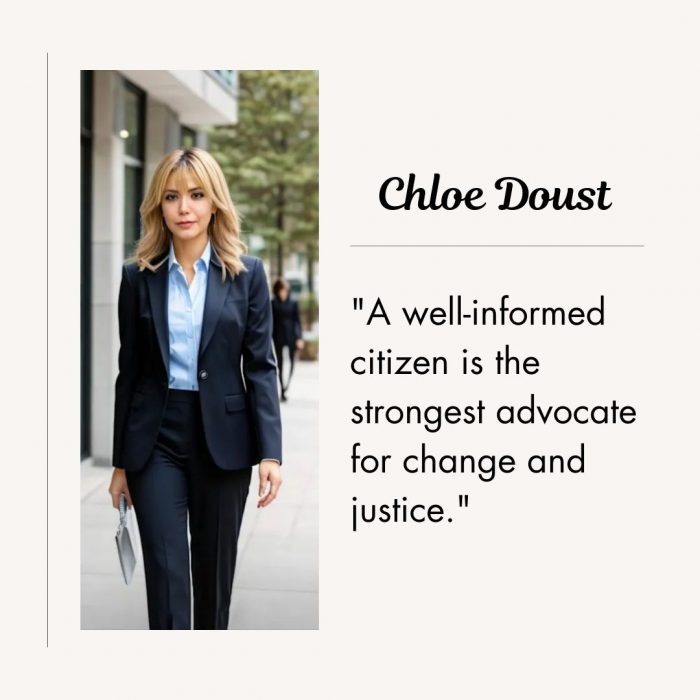 Chloe Doust’s Dedication to Justice and Community Service