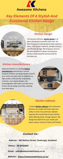 Key Elements Of A Stylish And Functional Kitchen Design