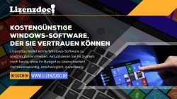 LicenzDoc: Günstige und zuverlässige Windows-Software kaufen