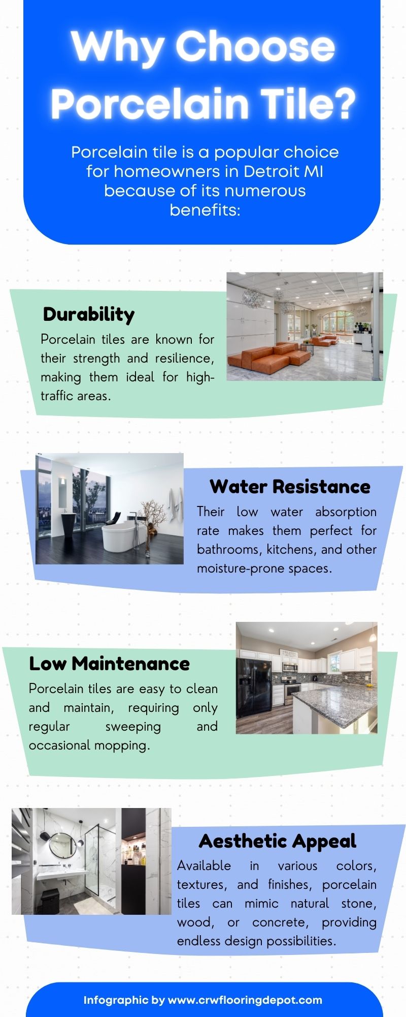 Why Choose Porcelain Tile Detroit MI? Discover Its Benefits for Your Home