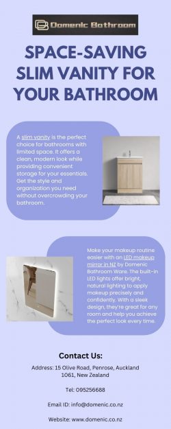 Space-Saving Slim Vanity for Your Bathroom