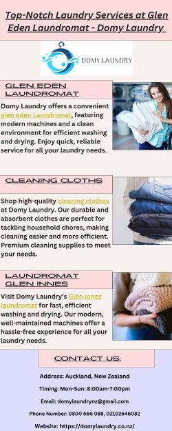 Glen Eden Laundromat for Fast Laundry| Domy Laundry