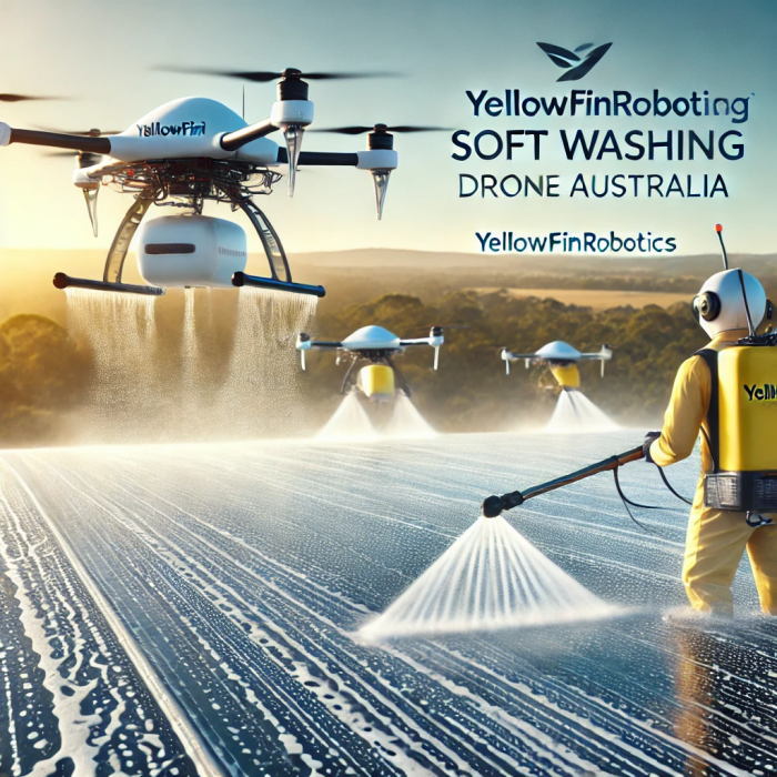 Washing Drones in Australia: Efficient and Eco-Friendly Cleaning Solutions by Yellowfin Robotics