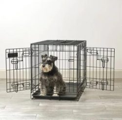 Double Door Metal Durable Folding Pet Crate