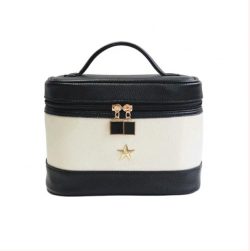 Portable Women Travel Leather Cosmetics Storage Case