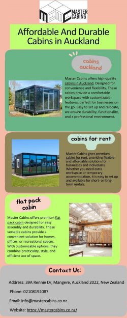 Affordable And Durable Cabins in Auckland