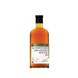 all points west distillery mid atlantic pot still rye whiskey