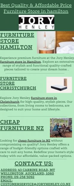 Best Quality & Affordable Price Furniture Store in hamilton by Jory Henley