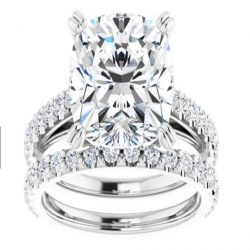 Buy Vivien – Cushion Cut Moissanite Ring Online