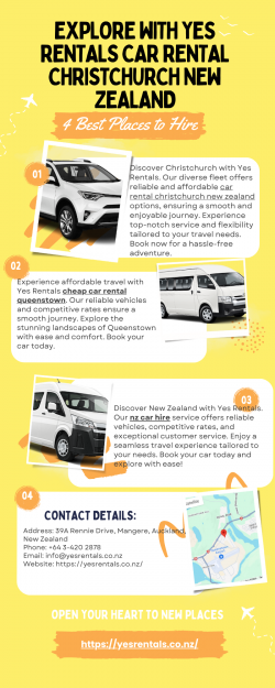 Explore With Yes Rentals Car Rental Christchurch New Zealand