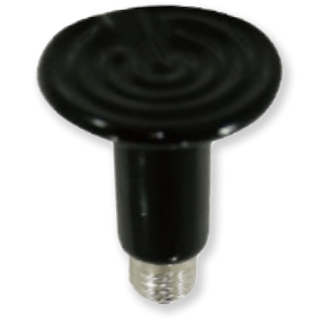 Ceramic Heat Lamp Black Flat