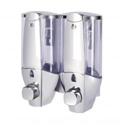 Double Hand Plastic Wall Mounted Soap Dispenser