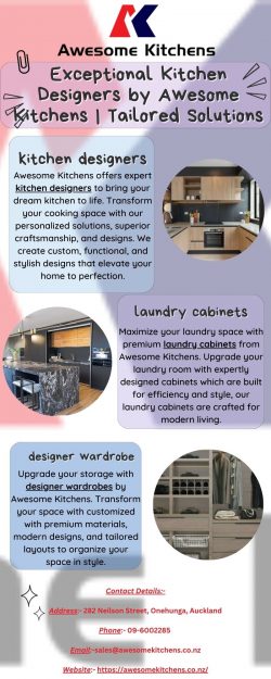 Exceptional Kitchen Designers by Awesome Kitchens | Tailored Solutions