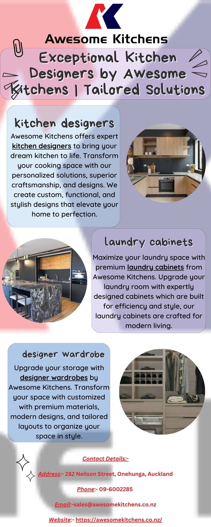 Exceptional Kitchen Designers by Awesome Kitchens | Tailored Solutions