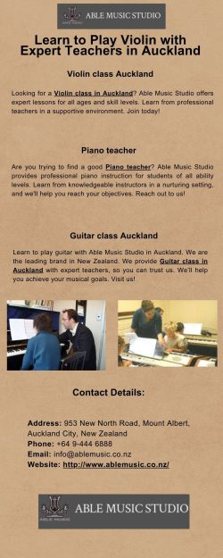 Learn to Play Violin with Expert Teachers in Auckland