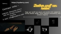 Premium Leather Snuff Can Holder for Secure and Stylish Storage | Nysberry