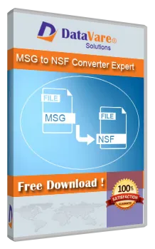 DataVare MSG to NSF converter Expert