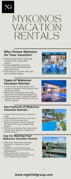 Luxury Mykonos Vacation Rentals | The Nightfall Group