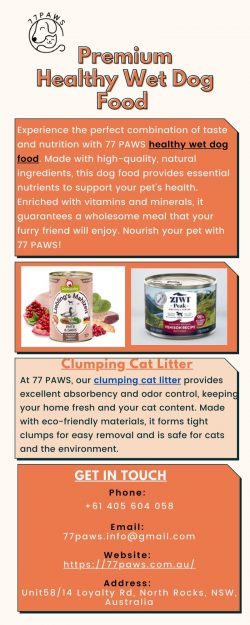Premium Healthy Wet Dog Food At 77 Paws