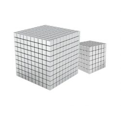 Buckyball Magnetic Silvery Cube Puzzle Toy