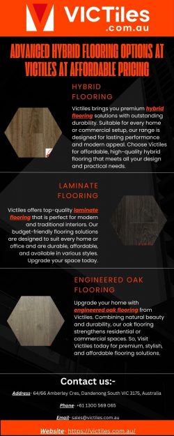 Advanced Hybrid Flooring Options at Victiles at Affordable Pricing