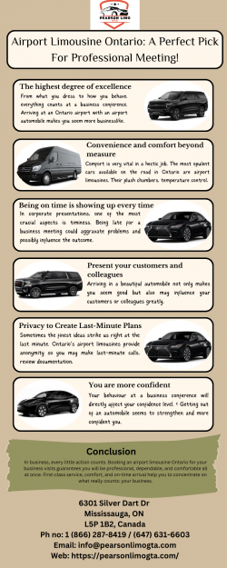 Airport Limousine Ontario A Perfect Pick For Professional Meeting