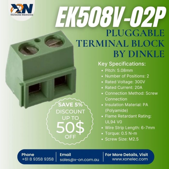 EK508V-02P Pluggable Terminal Block by Dinkle?