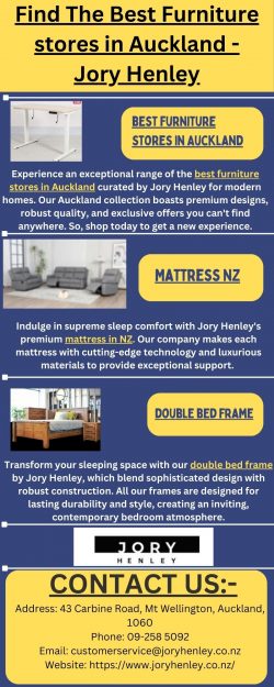 Find The Best Furniture stores in Auckland – Jory Henley