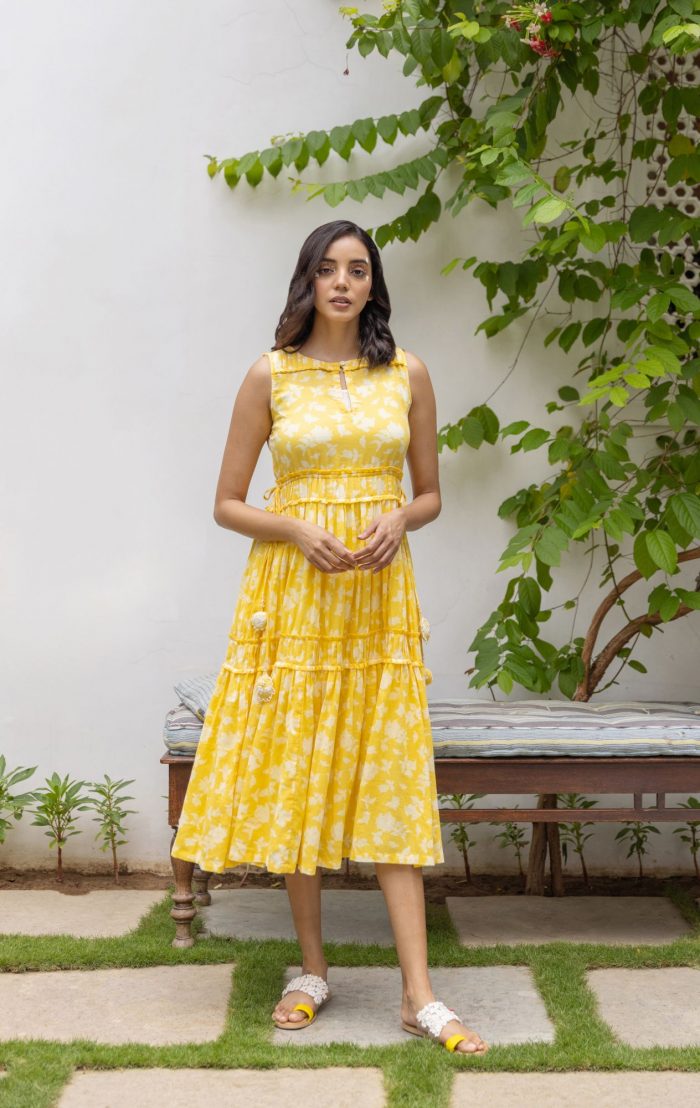 Buy Hand Block Printed Dresses for Women Online