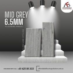 Transform your space with Mid Grey 6.5MM Flooring