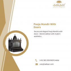 Pooja Mandir With Doors as a symbol of purity and comfort
