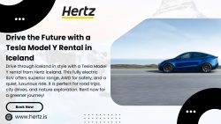 Eco-Friendly & Stylish Travel with Rent a Tesla Model Y in Iceland
