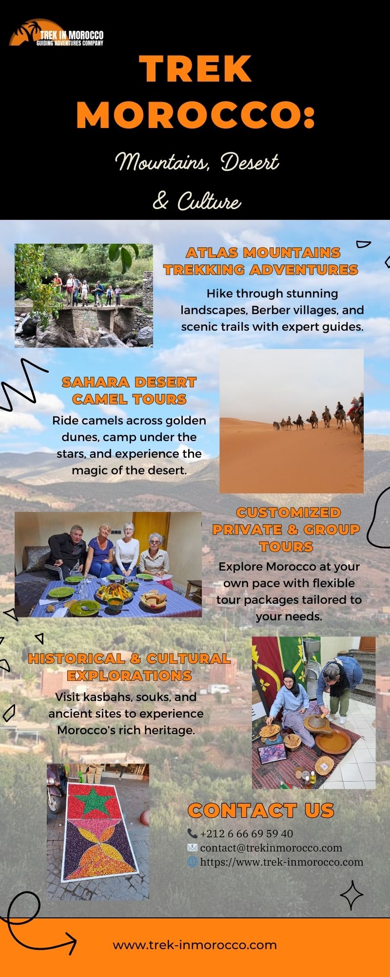 Trek Morocco Mountains, Desert & Culture