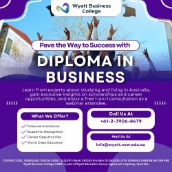 Diploma in Business at Wyatt Business College